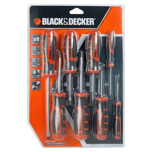 BLACK & DECKER Set odvijača BDHT0-66450 - 8 kom - BDHT0-66450