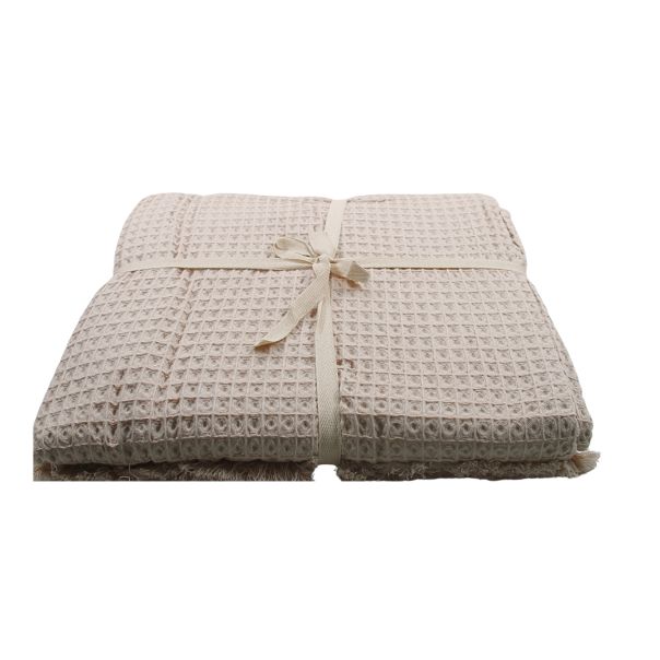 DEKOR DOM Prekrivač SOFT VAFEL 160x220cm Beige - 024554