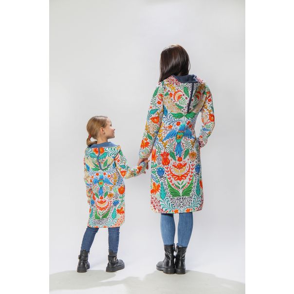 BAIKA Štrikani kaput za žene - Beli Eden - KOBED