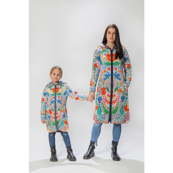 BAIKA Štrikani kaput za žene - Beli Eden - KOBED