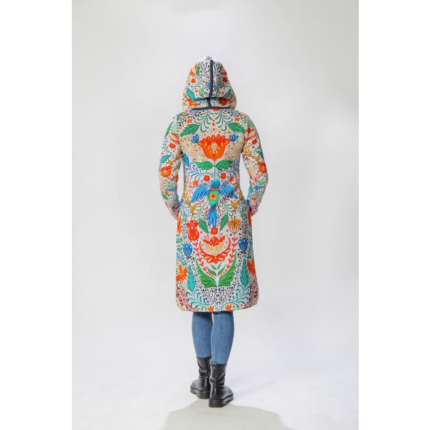 BAIKA Štrikani kaput za žene - Beli Eden - KOBED