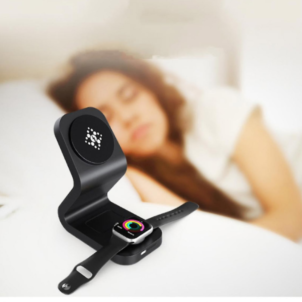 Bezicni punjač B-16 3u1 Magsafe za iPhone,Airpods,Apple Watch 15W crni - 058949