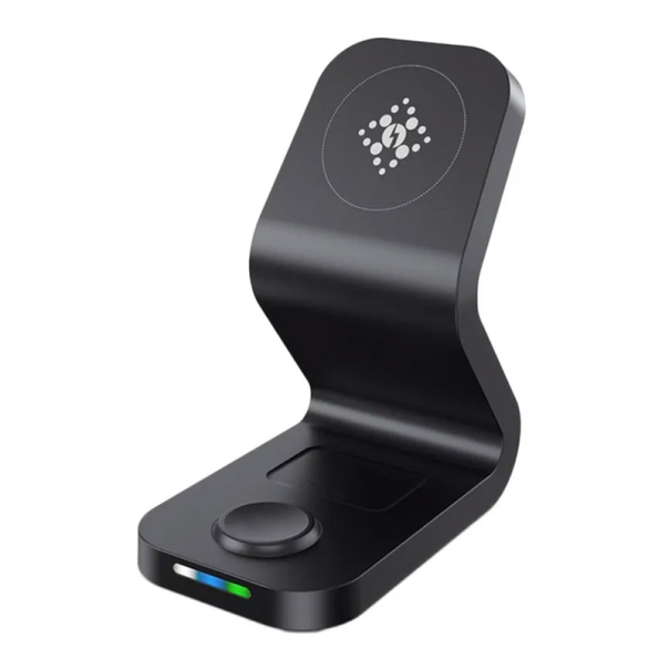 Bezicni punjač B-16 3u1 Magsafe za iPhone,Airpods,Apple Watch 15W crni - 058949