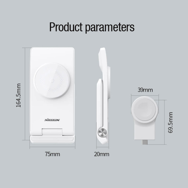 Bezicni punjač Nillkin Magsafe PowerTrio 3u1 za Apple uredjaje - 603683