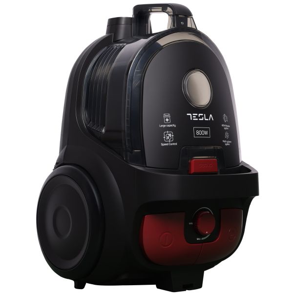 TESLA Usisivač sa posudom BGL501EU/800W/crni-crveni - BGL501EU