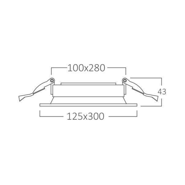 BRAYTRON LED spot svetiljka BRY-GATA-B-3D-SQR-BLC-BLC - BH03-00771
