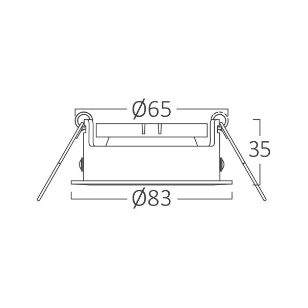 BRAYTRON LED spot svetiljka BRY-TETRA-D-RND-WHT - BH03-04050