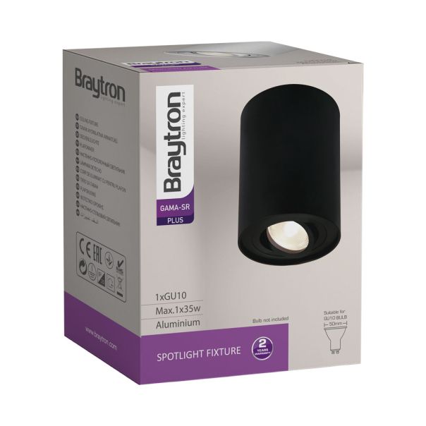 BRAYTRON LED spot svetiljka BRY-GAMA-9412-RND-BLC-GU10 - BH04-00201