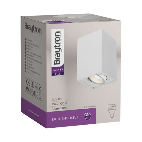 BRAYTRON LED spot svetiljka BRY-GAMA-9412-SQR-WHT-GU10 - BH04-00210