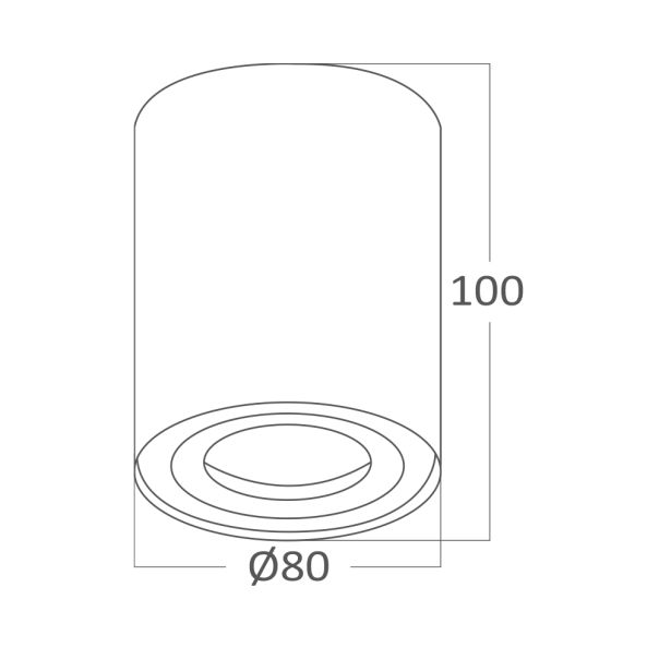 BRAYTRON LED spot svetiljka BRY-GAMA-8010-RND-BLC-GU10 - BH04-00301
