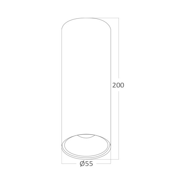 BRAYTRON LED spot svetiljka BRY-GAMA-5520-RND-BLC-GU10 - BH04-00561