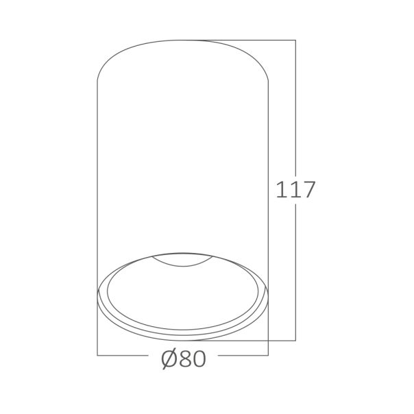 BRAYTRON LED spot svetiljka BRY-BETA-8012-RND-WHT-GU10 - BH04-30100