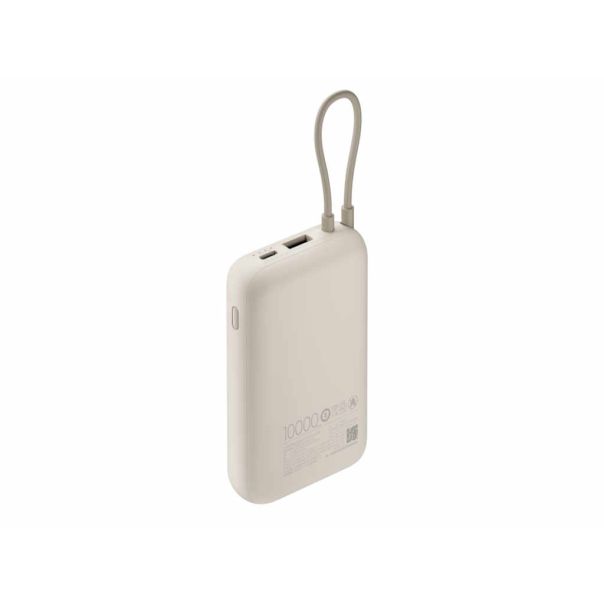 Prenosivi Punjac XIAOMI Power Bank 10000mAh/integrisan kabl/bež - EP3054353