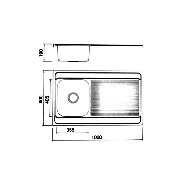 Boloco Inox nasadna sudopera ø60 100×60cm BL 852 - 11848