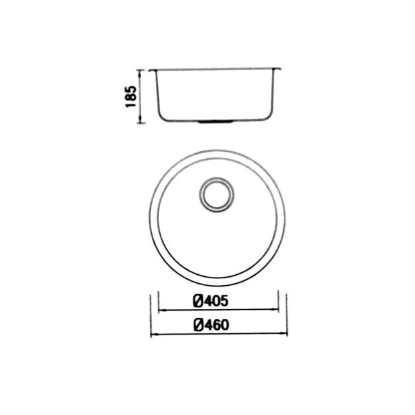 Boloco Inox ugradna sudopera ø90 46cm BL 871 - BL-871