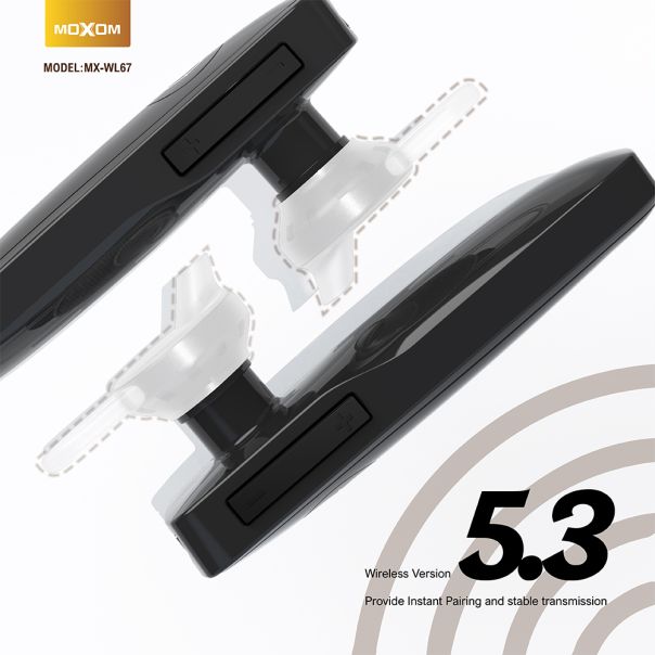 MOXOM Bluetooth headset (slušalica) MX-WL67, bela - BL305