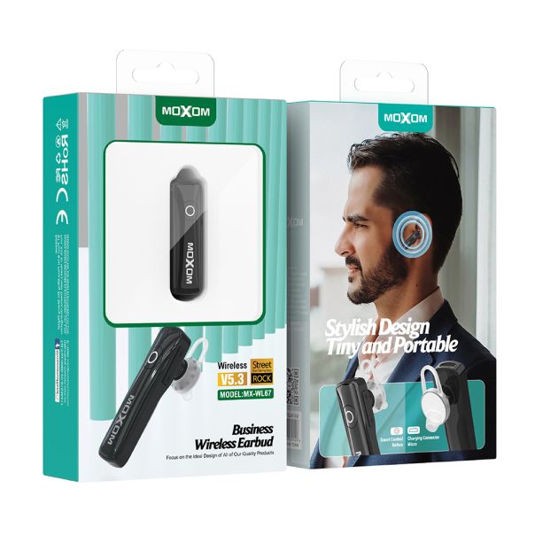 MOXOM Bluetooth headset (slušalica) MX-WL67, crna - BL306