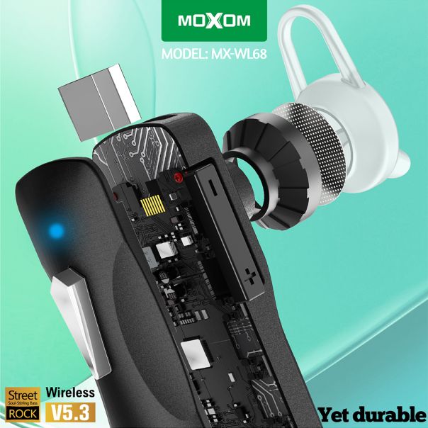 MOXOM Bluetooth headset (slušalica) MX-WL68, crna - BL307