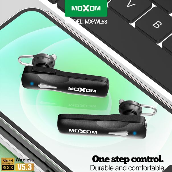 MOXOM Bluetooth headset (slušalica) MX-WL68, crna - BL307