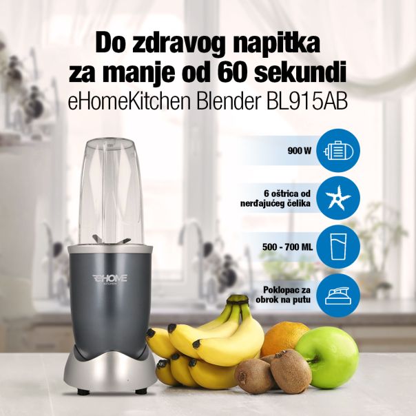 eHomeKitchen Blender BL915AB  900W - BL915AB