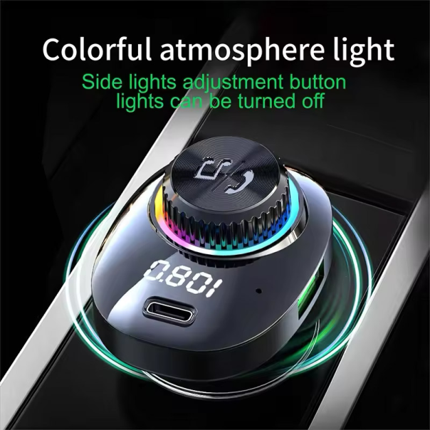 Bluetooth FM LED Transmiter C19 crni - 614209