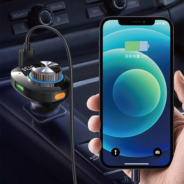 Bluetooth FM LED Transmiter C19 crni - 614209