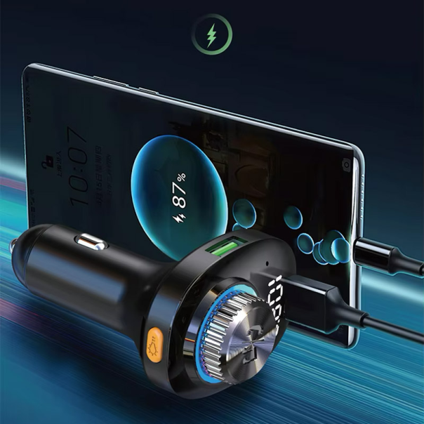 Bluetooth FM LED Transmiter C19 crni - 614209