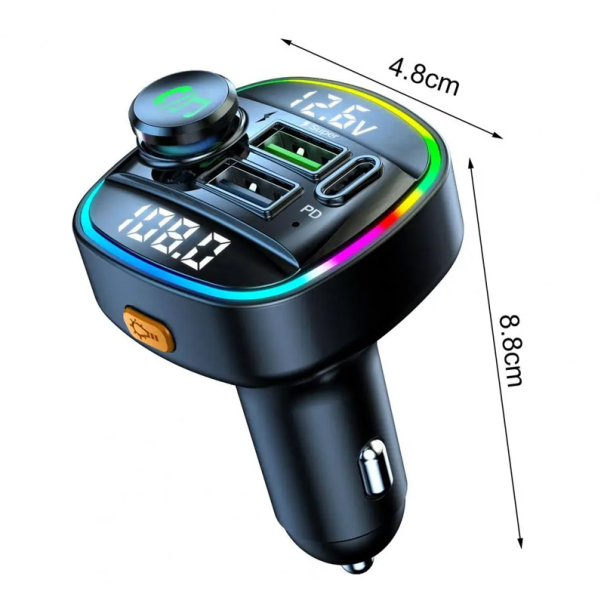 Bluetooth FM LED Transmiter C22PD 20W crni - 605125