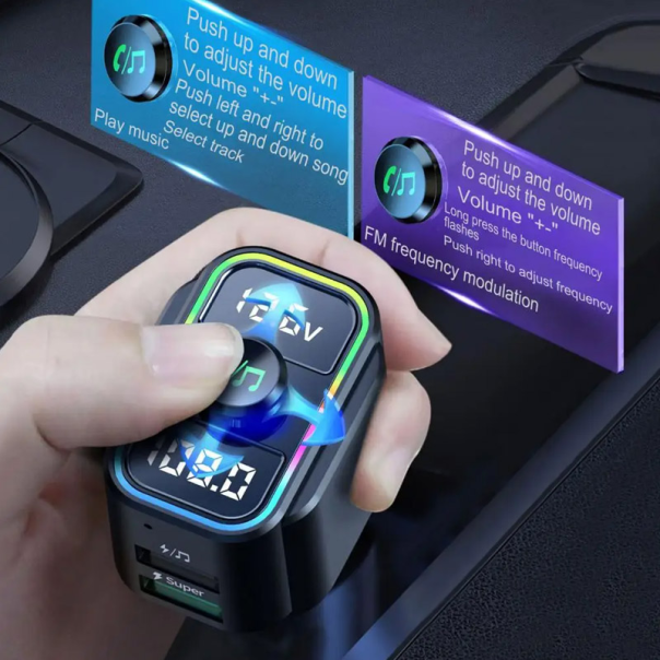 Bluetooth FM LED Transmiter C22PD 20W crni - 605125