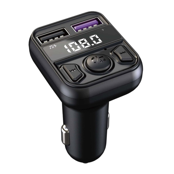 Bluetooth FM LED Transmiter C44 5V/ 3.1A crni - 612002
