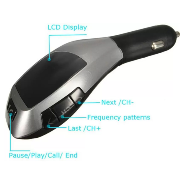 Bluetooth FM Transmiter X5 sivi - 610753
