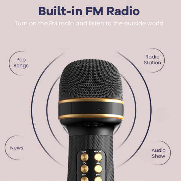 Bluetooth mikrofon WS898 plavi - 219647