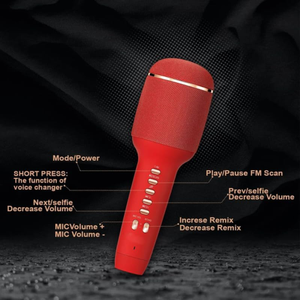 Bluetooth mikrofon WS900 crveni - 219650