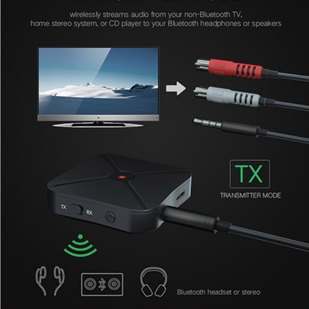 Bluetooth resiver/ transmiter KN319  2u1 crni - 610749