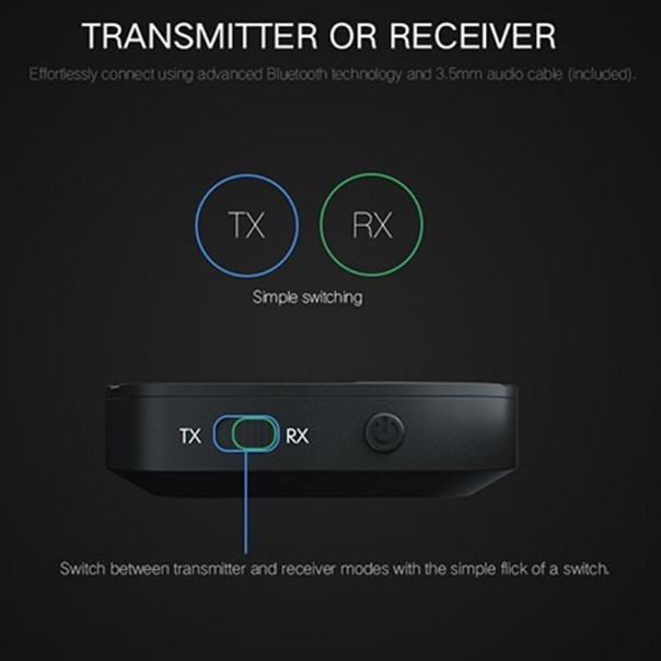 Bluetooth resiver/ transmiter KN319  2u1 crni - 610749