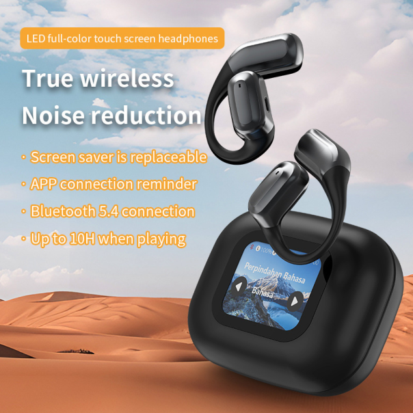 Bluetooth slušalice A16 Mini Pro sa AI prevodiocem crne - 222304