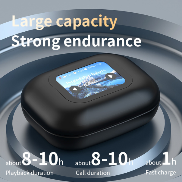Bluetooth slušalice A16 Mini Pro sa AI prevodiocem crne - 222304