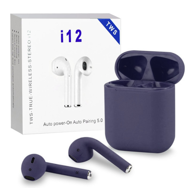 Bluetooth slušalice AirPhones i12 SBT-232 (S32) tamno plave - 602080