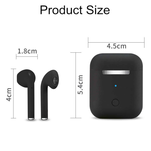 Bluetooth slusalice Airpods i12 TWS crne HQ - 99978