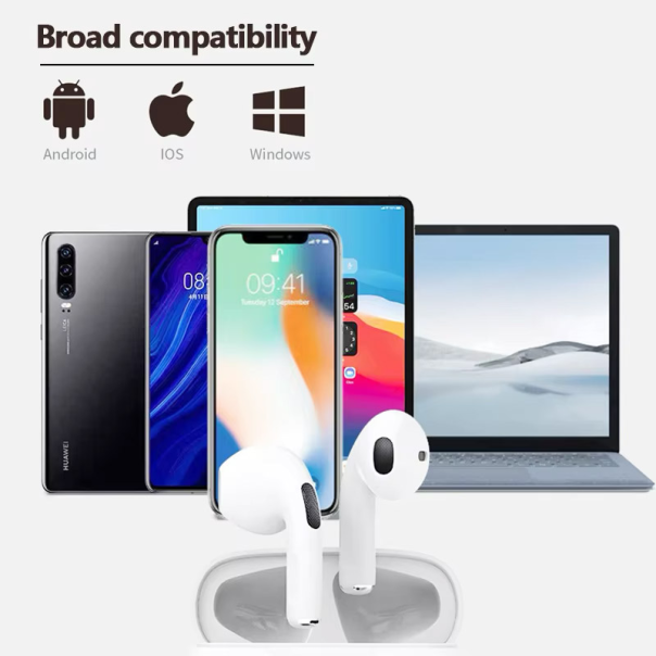 Bluetooth slušalice AirPhones Pro 6 HQ crne - 612075