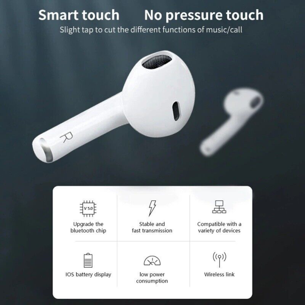 Bluetooth slusalice Airpods Pro6 narandzaste HQ - 210794