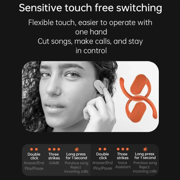 Bluetooth slusalice Airpods Soke HD313 narandzaste - 218353