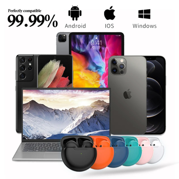 Bluetooth slusalice Airpods T-phox Pro narandzaste HQ - 217319