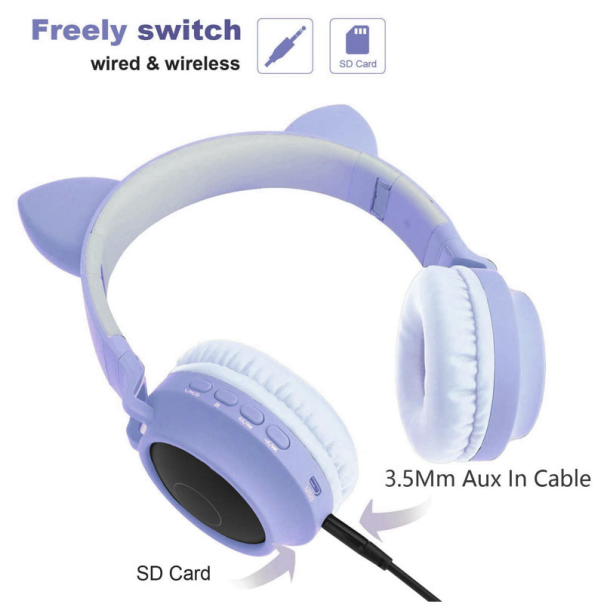 Bluetooth slušalice BT028C (S28) svetlo plave - 046600