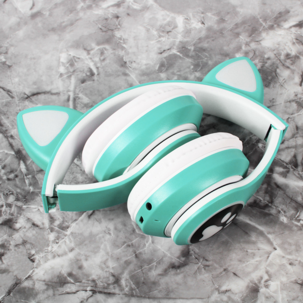 Bluetooth slusalice Cat Ear JST-28 mint - 216295-1