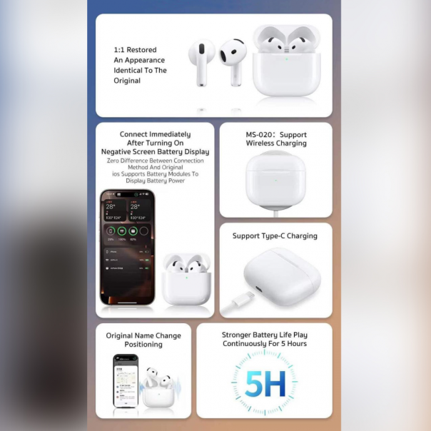 Bluetooth slusalice Coteci MS-020 bele - 222494