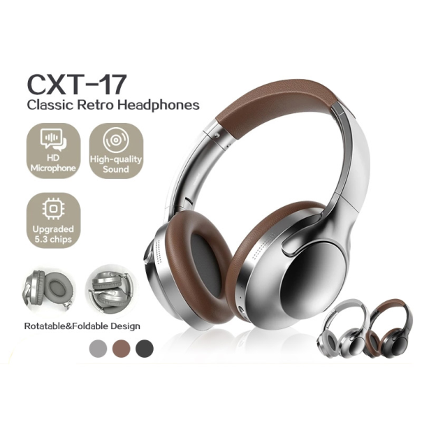 Bluetooth slušalice CXT-17 srebrna - 617519