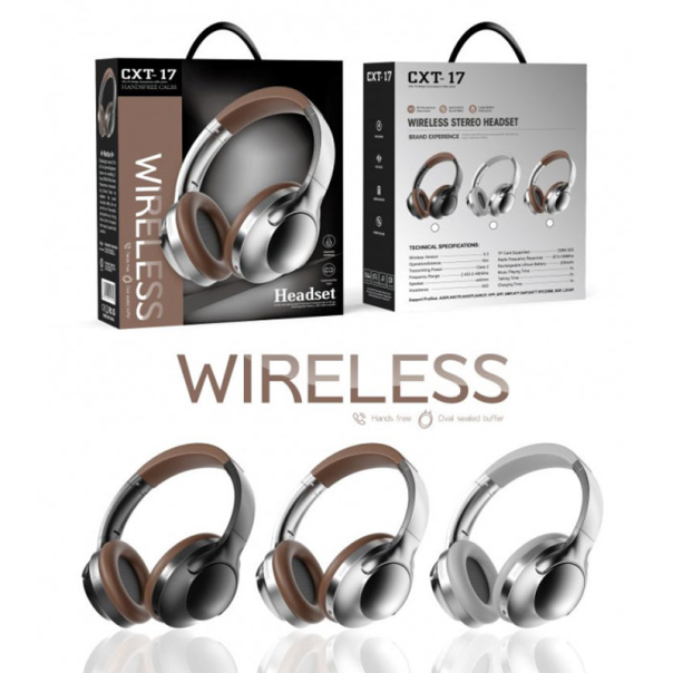 Bluetooth slušalice CXT-17 srebrna - 617519