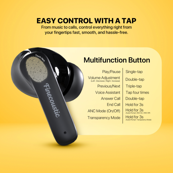 Bluetooth slušalice Fantech FT20 Groove ANC crne - 223718