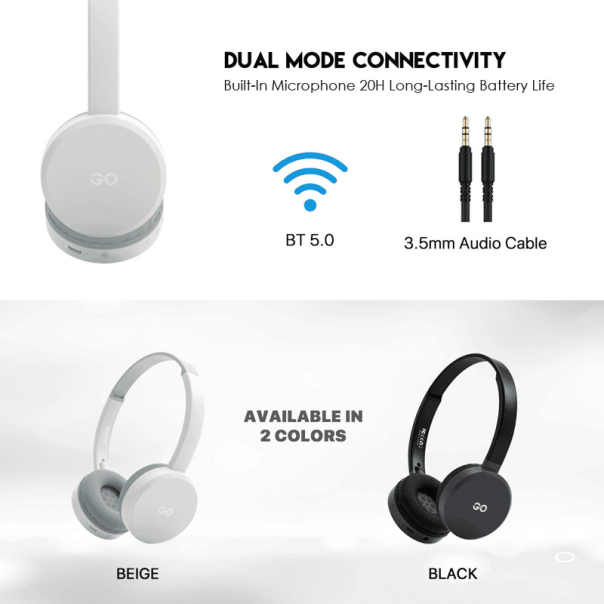 Bluetooth slušalice Fantech GO Air WH02 sive - G213375